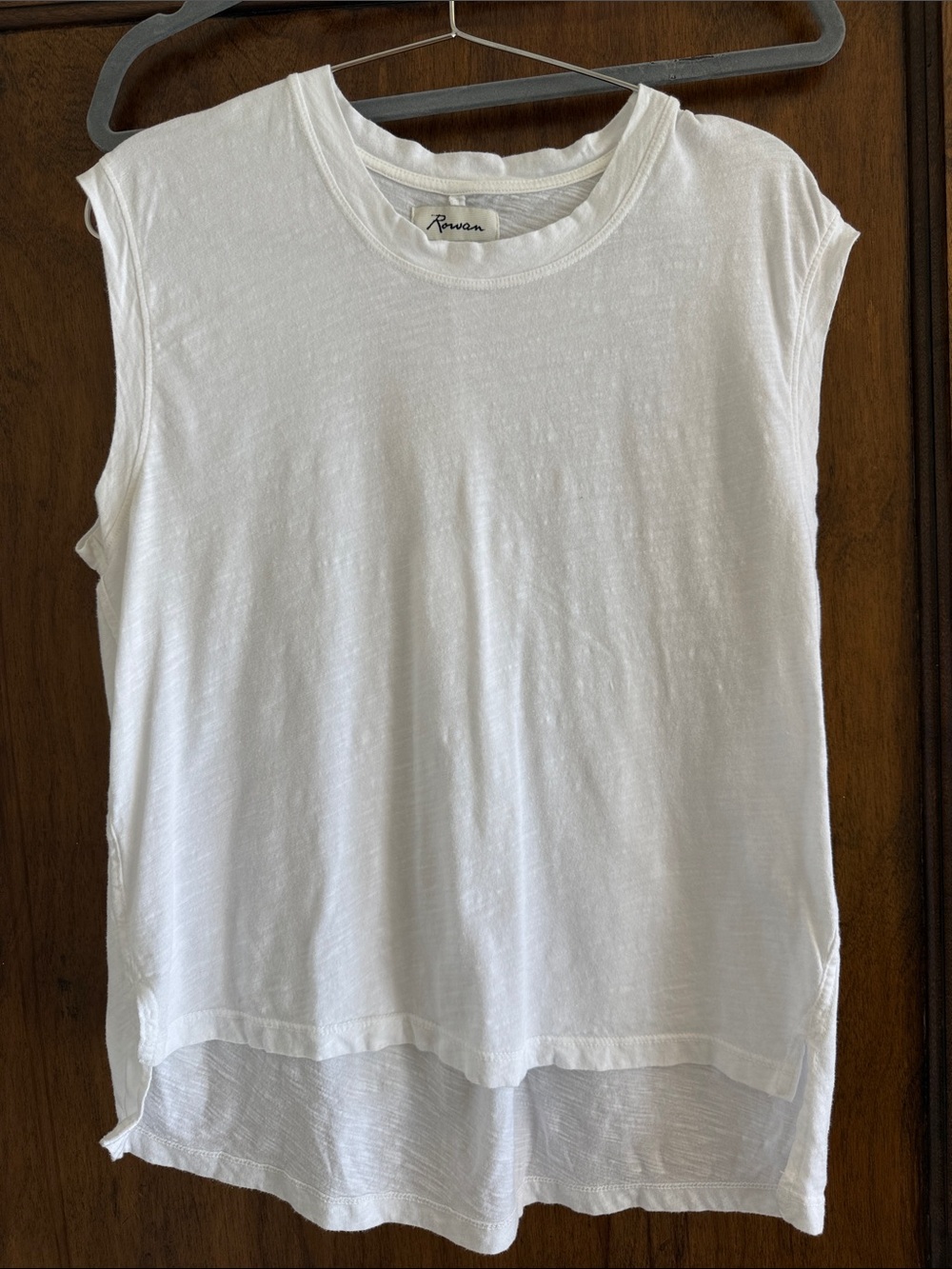 Rowan White Layered Sleeveless Tank Top